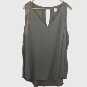 Old Navy Women's XL Black Sleeveless Viscose Blouse